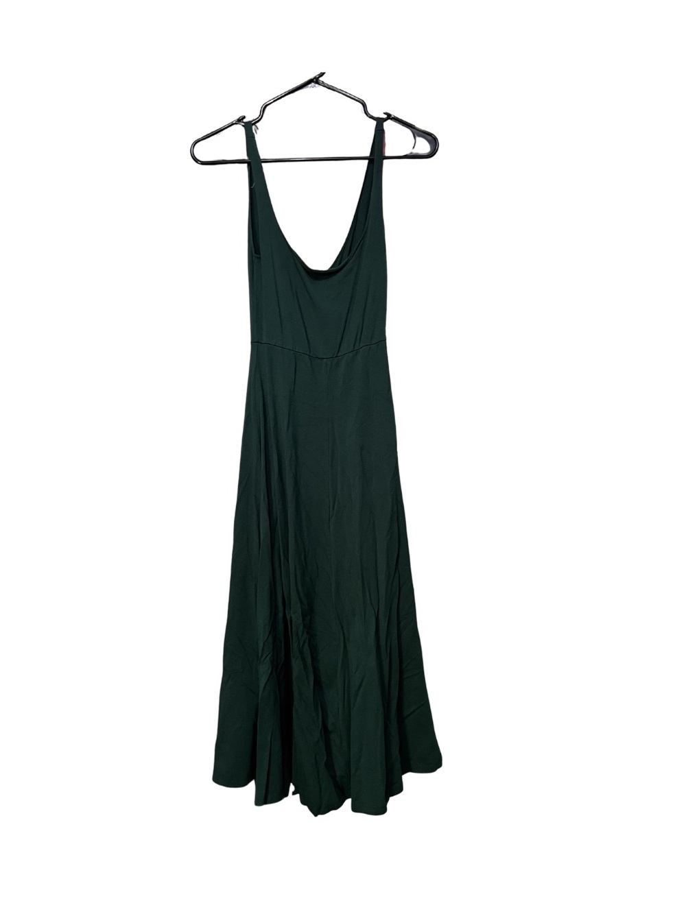 Sleeveless Dark Green Midi Dress